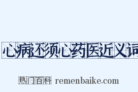 心病还须心药医近义词是什么意思的图片